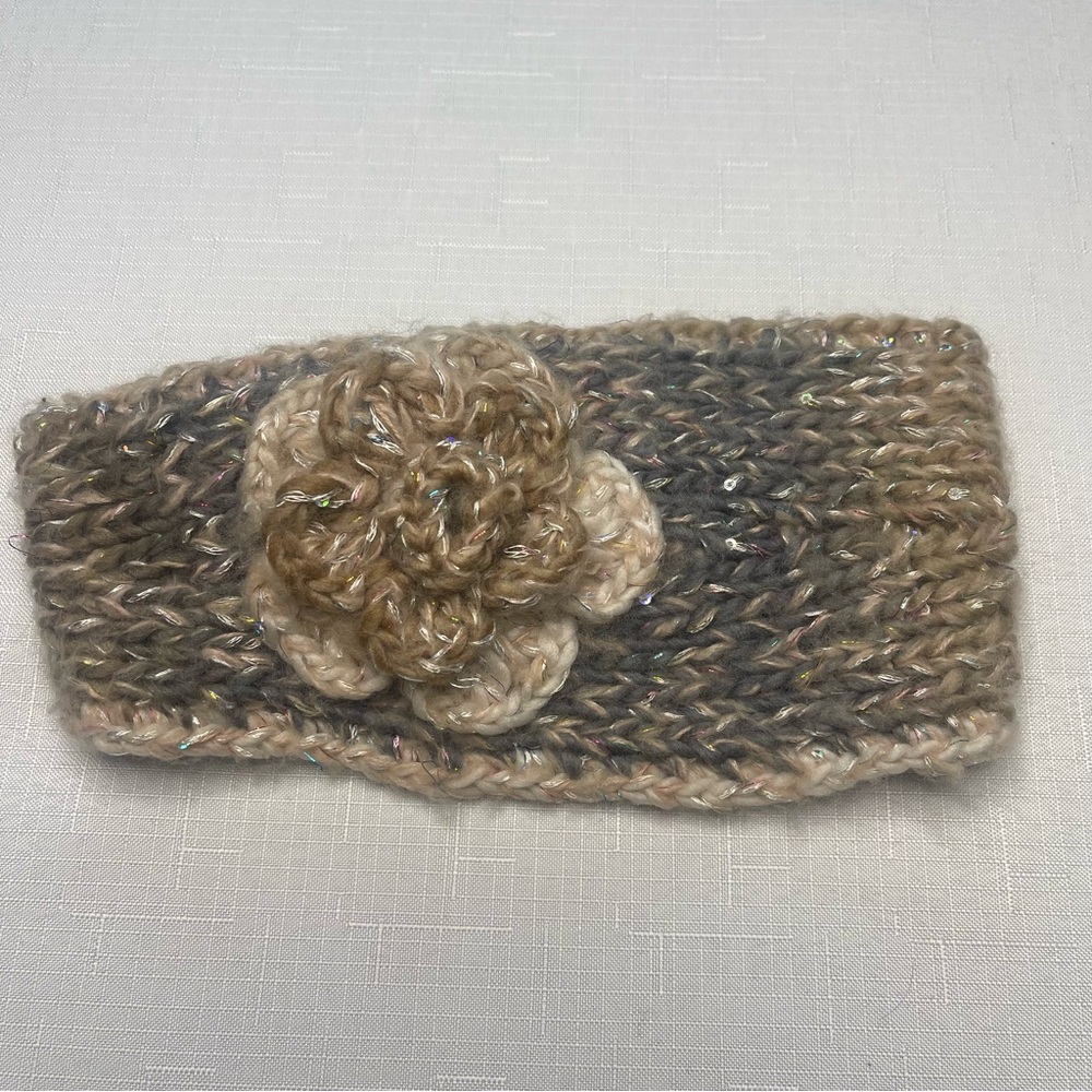 Candies Knit Flower Winter Headband (One Size)